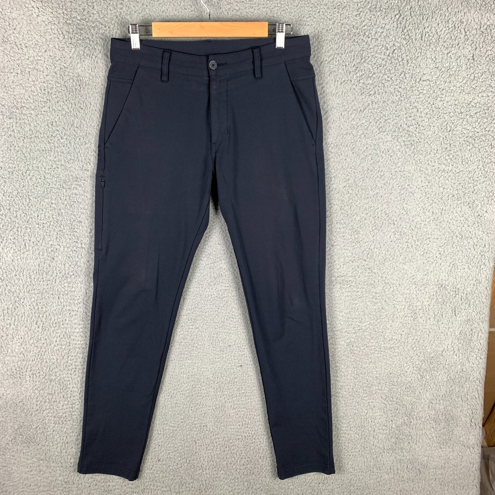 BYLT Everyday Pant 2.0 Mens Small Navy‎ Slim Tapered Performance Chino 31" Waist